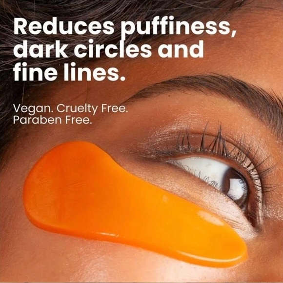 NIB BLAQ Treatment Pumpkin Fresh Peepers Stimulating Hyaluronic Acid Eye Mask - Picture 5 of 11